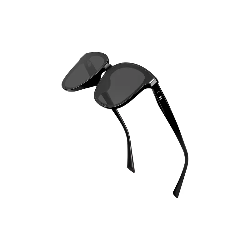 HLA TR/Memory Plastic Square Sunglasses Unisex-5