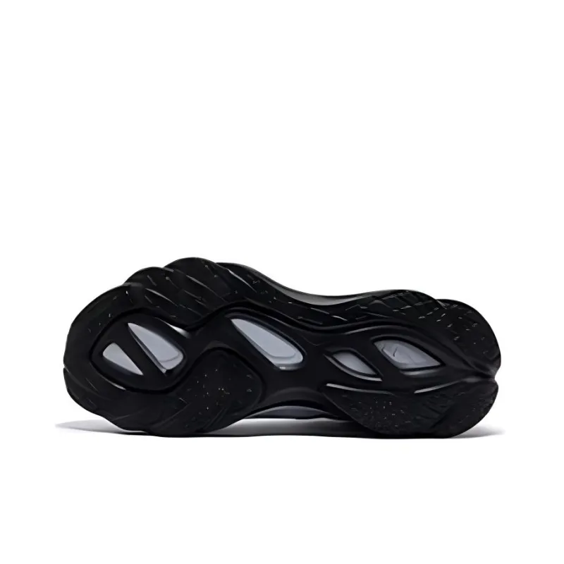 361° Cushioned Slip-Resistant Breathable Low-Top Casual Running Shoes Men's Gray Black-3