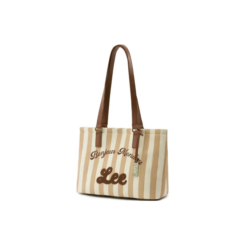 Lee Fabric Shoulder Bag Regular Women's Light Blue/Brown White/Blue White-1