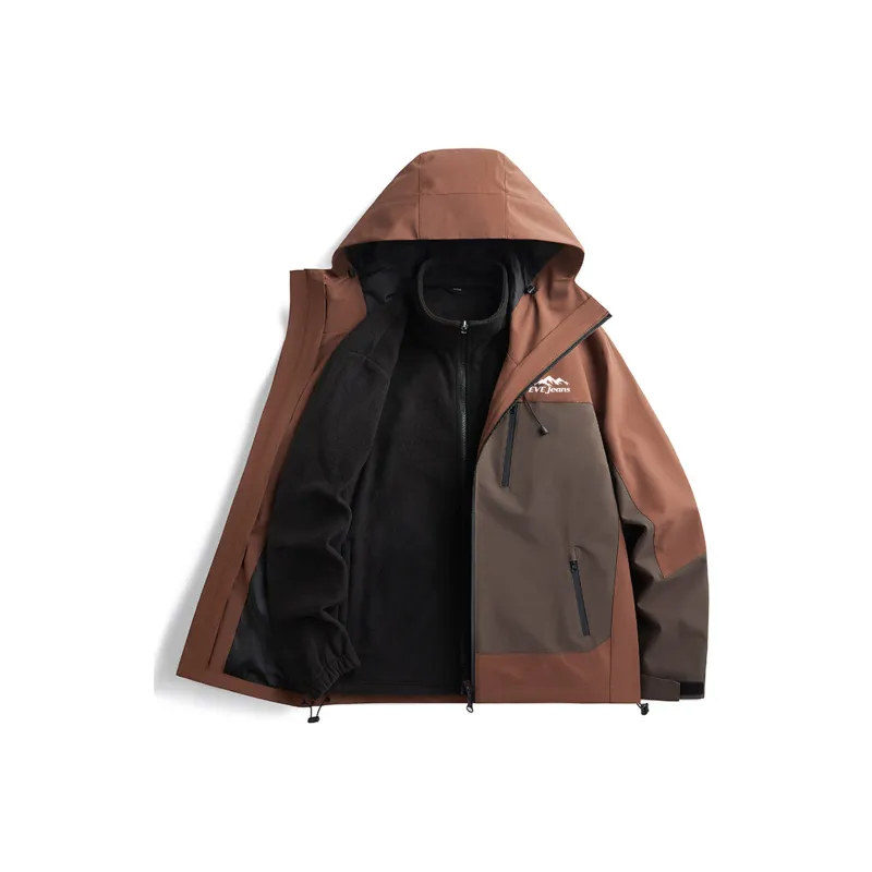 Yiwen Water Resistant Windproof Breathable Warm Windbreaker Jacket Unisex-2