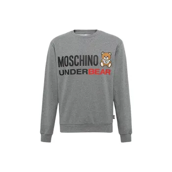 MOSCHINO Logo Printed Crewneck Sweatshirt