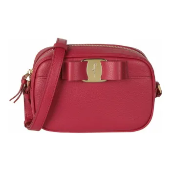 Ferragamo Vara Bow Camera Crossbody Pink