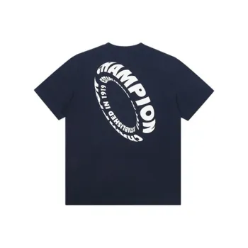Champion Straight T-Shirt Unisex Dark Blue