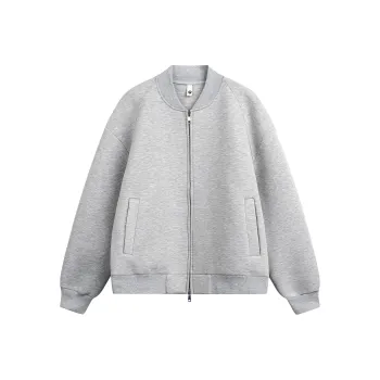 FORCEPULR Baseball Jacket Unisex Gray
