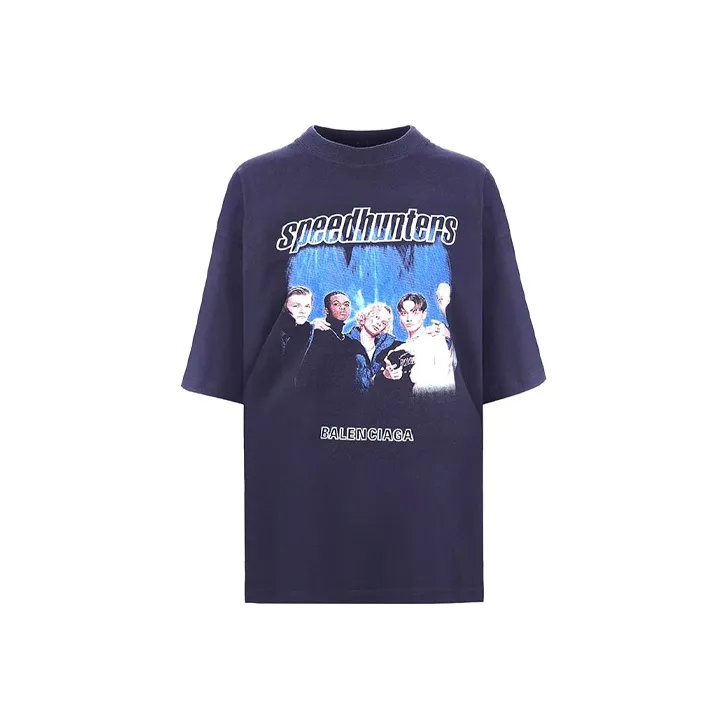 Balenciaga T-Shirts Unisex Purple-0