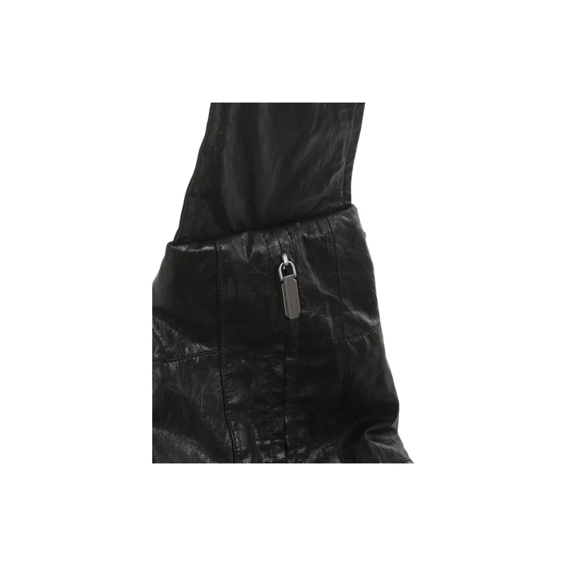 Kikawa Card PU Croissant Bag, Crossbody Bag, Shoulder Bag Medium Size Women's Pencil Gray-6