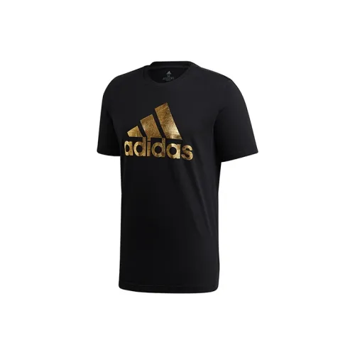Adidas Set in Sleeve T Shirt Men's Black