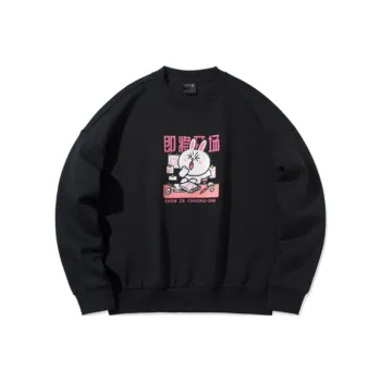 Line Friends X LINING Sweatshirts Unisex Black