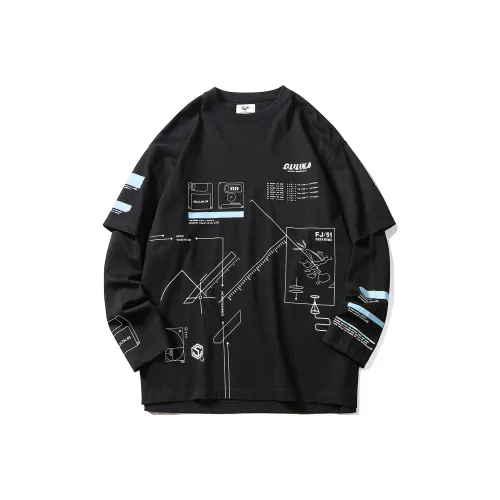 Guuka Long Sleeved T Shirt Unisex Black