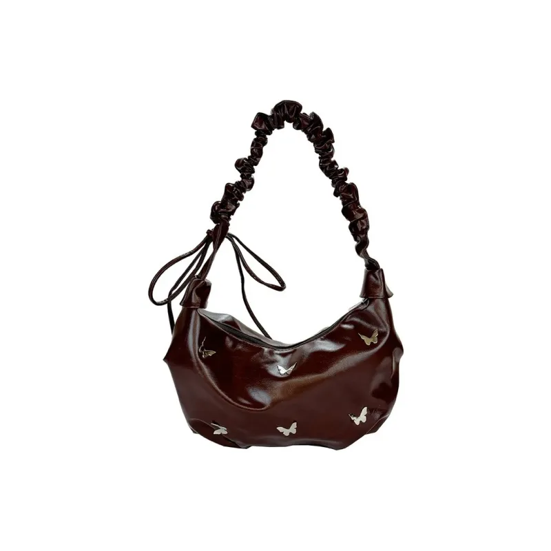 Dusen Kangaroo PU Crossbody Bag Regular Women's Brown/Black-1