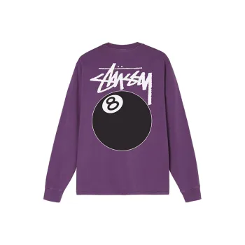 Stussy 8 Ball Pigment Dyed Long Sleeve Tee