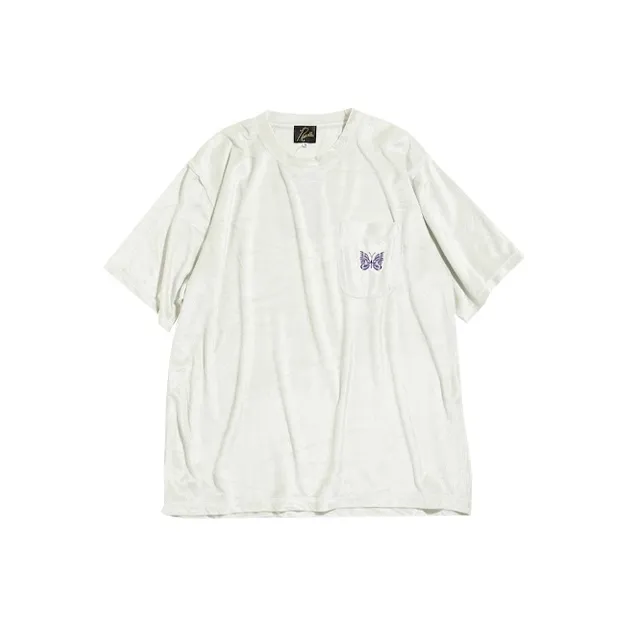 Needles Short Sleeve Papillon Pocket T Shirt-0