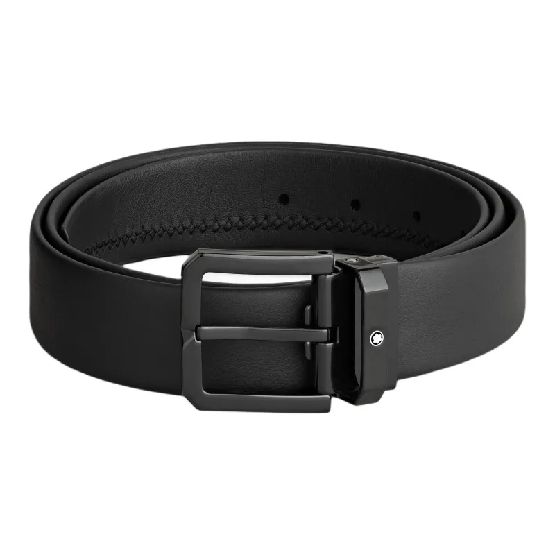 MONTBLANC Square buckle Leather Belt-0