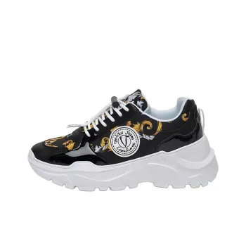 VERSACE JEANS Low Top Chunky Sneakers Women's Black