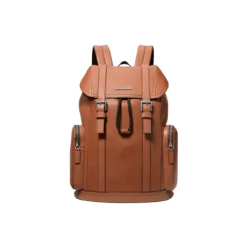 MICHAEL KORS COOPER Cow Leather Patchwork With Artificial Leather Backpack Men's Brown