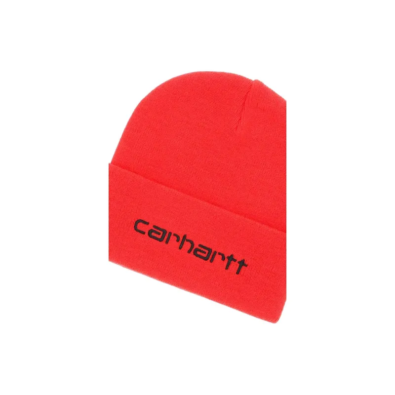 Carhartt WIP Script Logo Embroidered Knitted Beanie-2