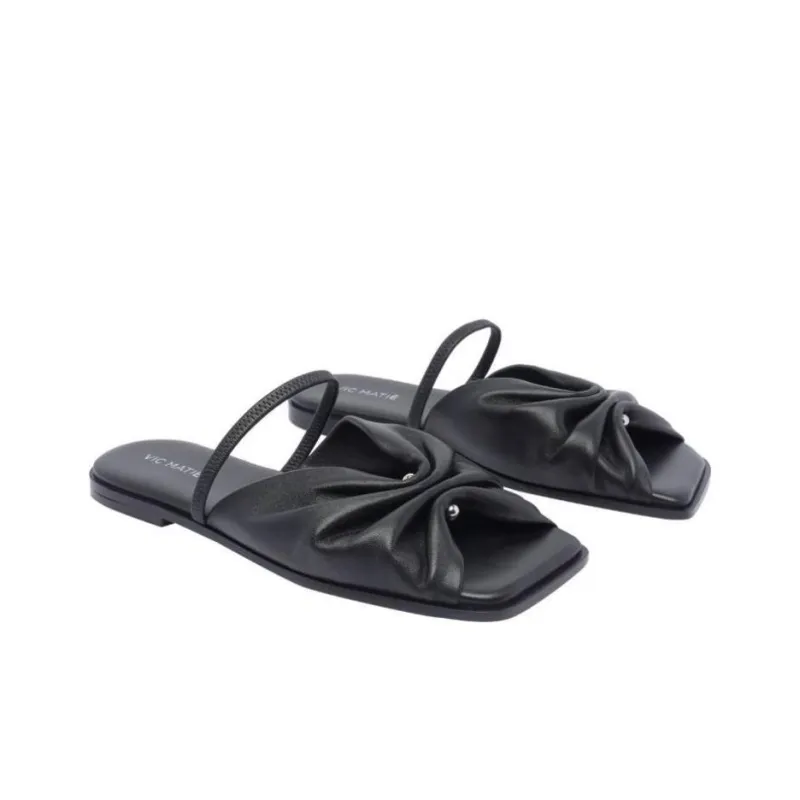 Vic Matie Slide Slippers Women's Black-2