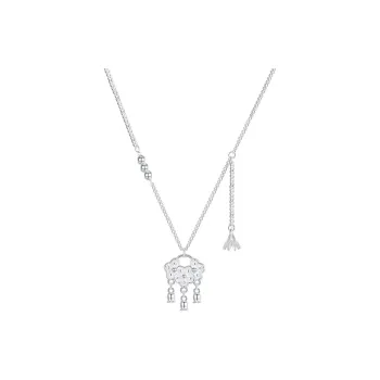 Heart Grass 999 Fine Silver Necklaces Women's