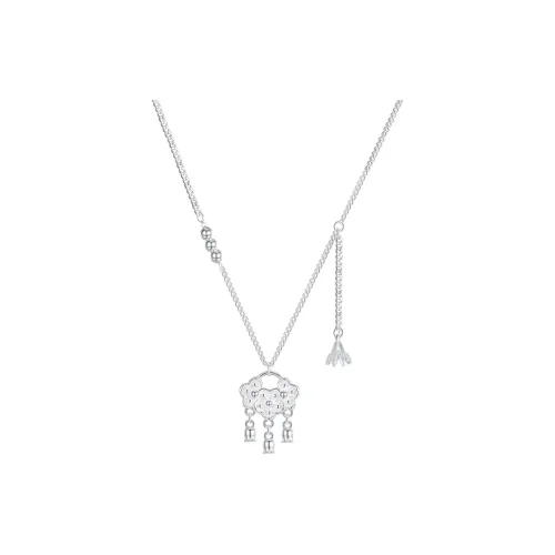 Heart Grass 999 Fine Silver Necklaces Women's