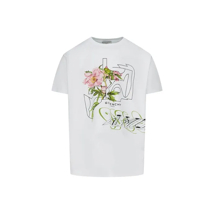 Givenchy T Shirts Men White-0