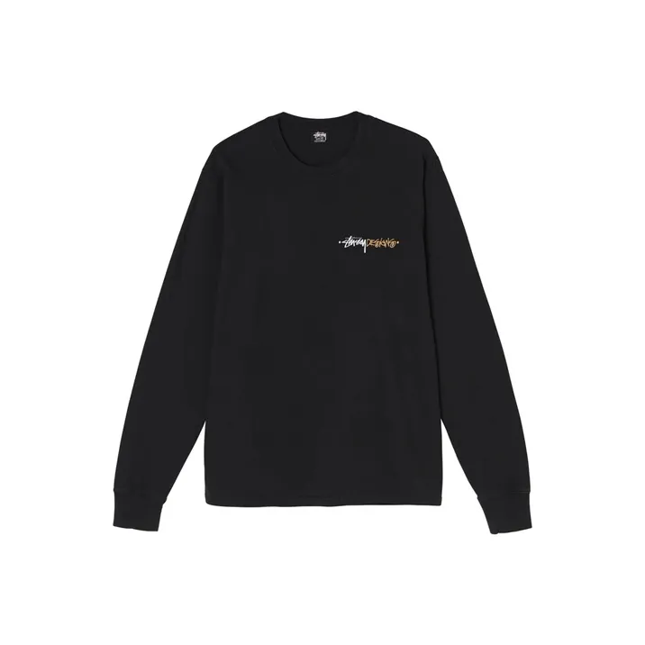 Stussy Positive Vibration Pigment Dyed L/S T shirt-0