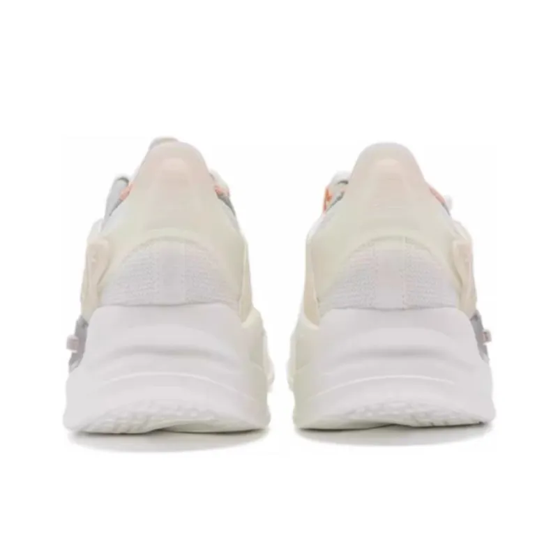 XTEP Yuan Qi Abrasion Resistant Low Top Casual Shoes Women's White Pink Green-3