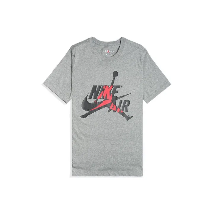 Jordan T Shirts Men Gray-0