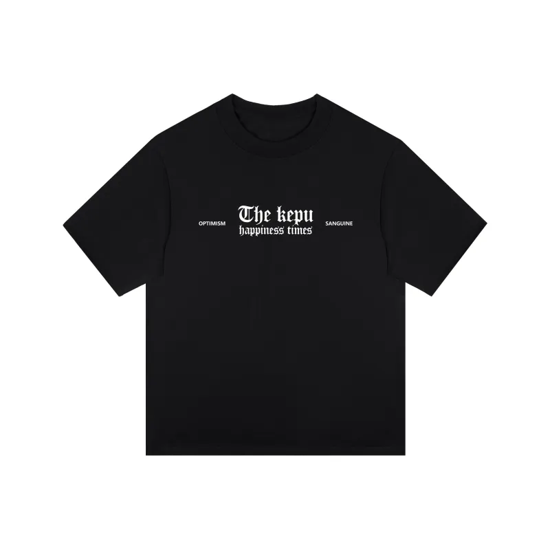 Kepu T Shirt Unisex Black With Pink Print-1