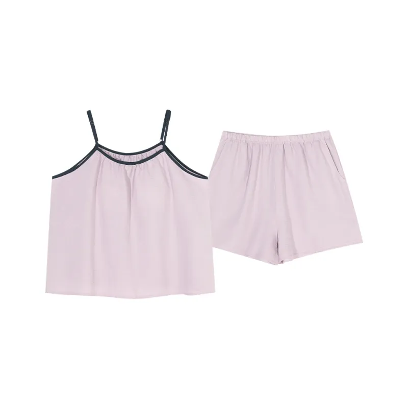 BONAS Pajama Set Women's Light Purple-0