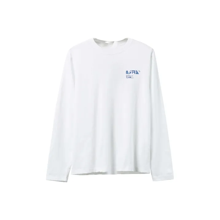 AFFIX FW21 Straight Long-Sleeved T-Shirt Men's White-0