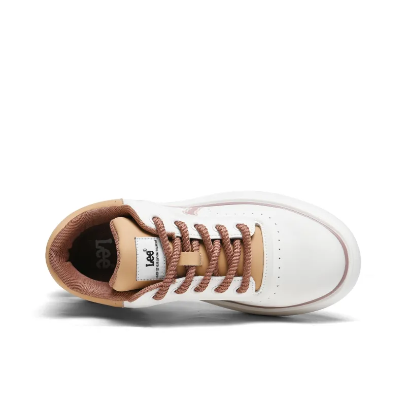Lee Casual Comfortable White Sneakers Trendy Versatile Commute Low Top Skateboard Shoes Men's-4