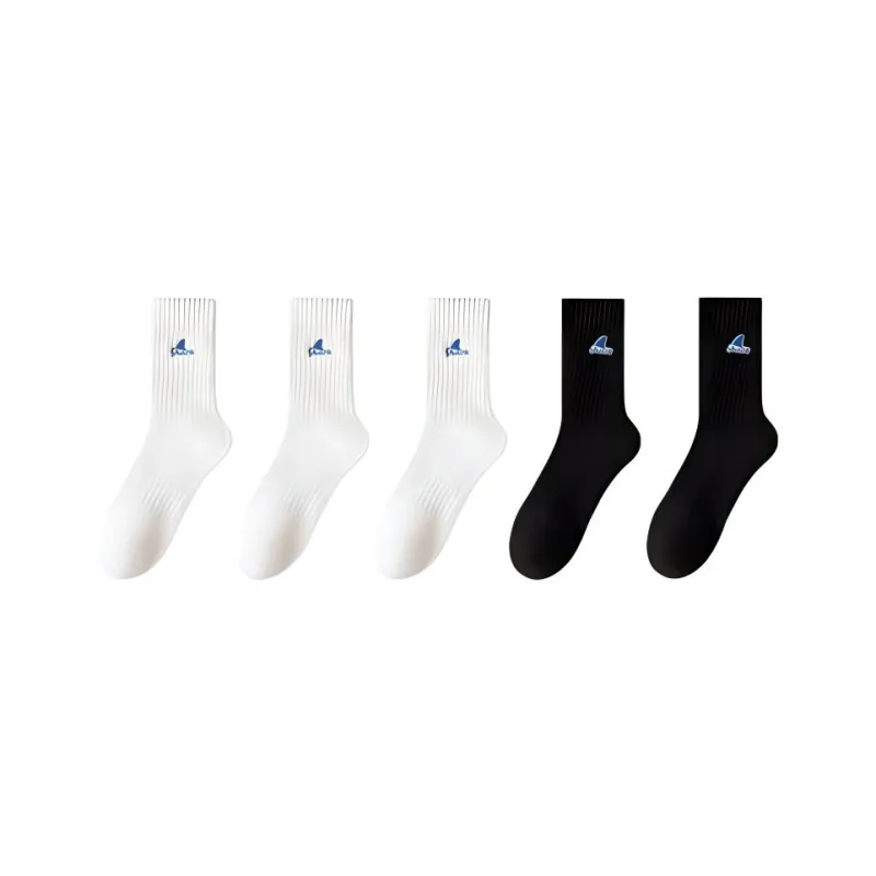Temooues Mid Calf Socks Unisex 5 Pack-15
