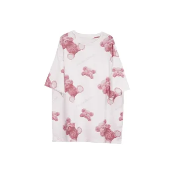 FRLMK Straight Elbow-Length Sleeved T-Shirt Unisex White