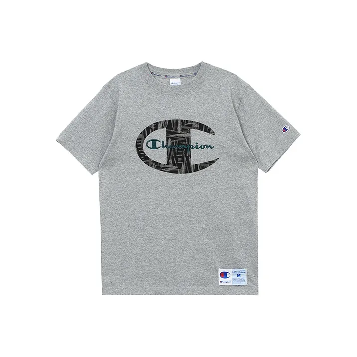 Champion T Shirts Unisex Gray-0