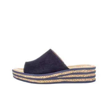 Gabor Abrasion Resistant Slide Slippers Women's Dark Blue