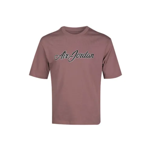Jordan Set in Sleeve T Shirt Men's Purple Gray