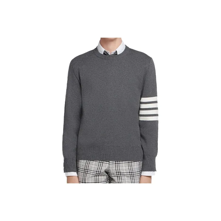 THOM BROWNE 4 Bar Crewneck Jumper-0