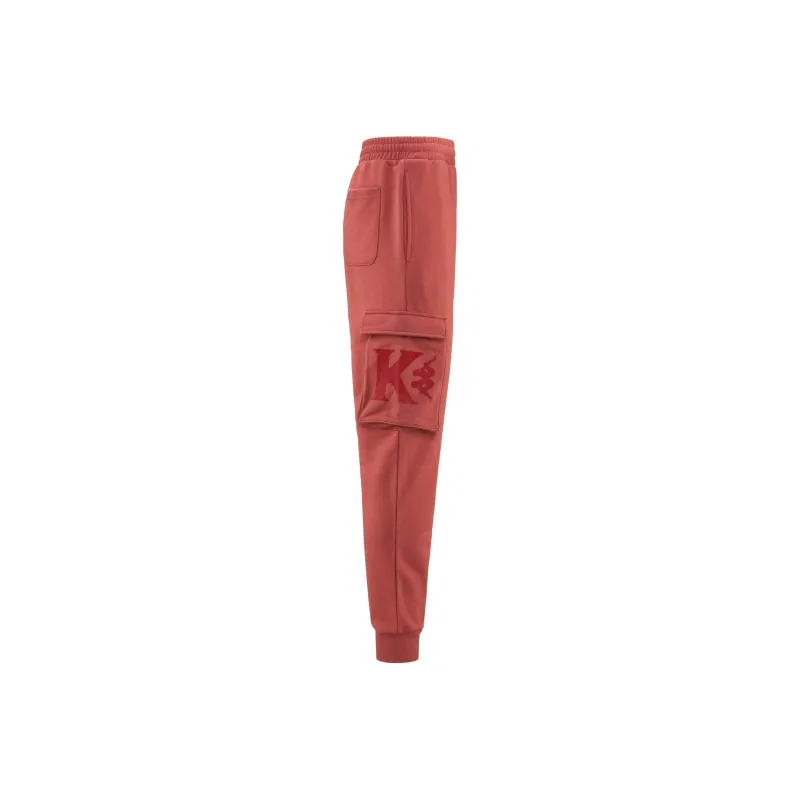 Kappa Knitted Sports Pants Men's Brown Pink-1