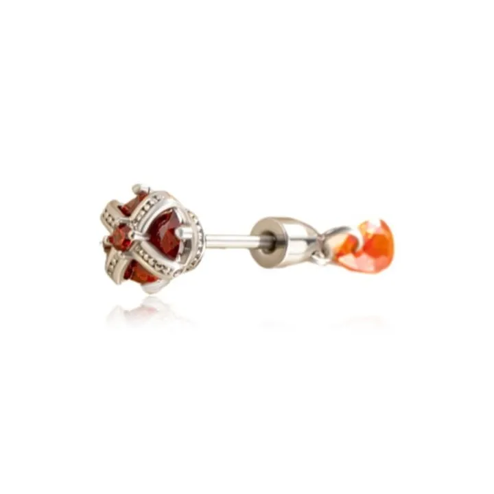 KwOnline Titanium Steel Stud Earrings Unisex-0