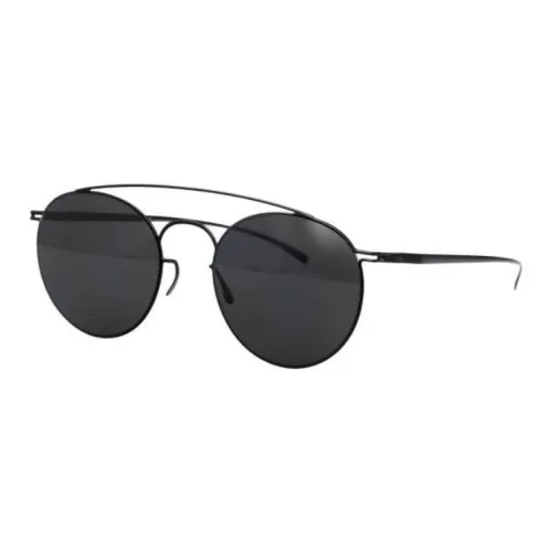 MYKITA Stainless Steel Aviator Sunglasses Unisex Black