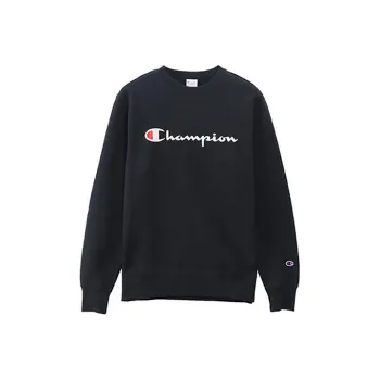 Champion Sweatshirt Japan Version Unisex Navy Blue
