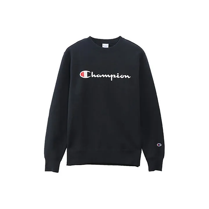 Champion Sweatshirt Japan Version Unisex Navy Blue-0
