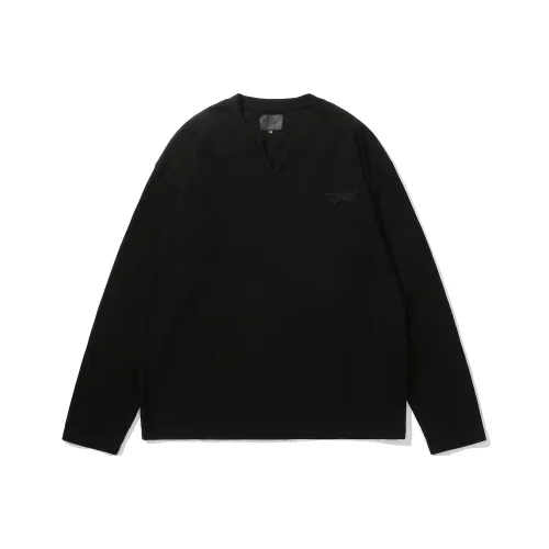 WZZY 블랙 남녀공용 티셔츠