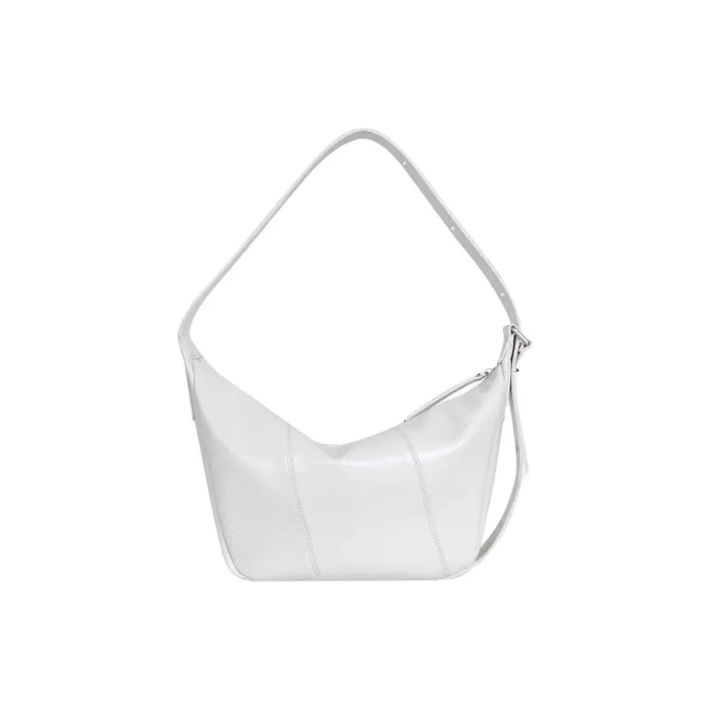 Kikawa Card Synthetic Leather Tote Bag, Shopping Bag, Shoulder Bag Medium Size Women's Gray White-6