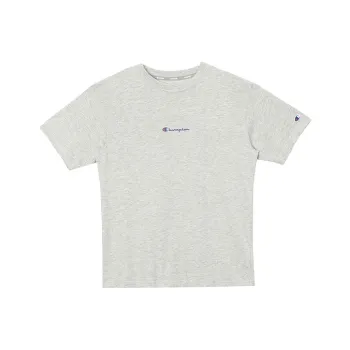 Champion Straight T Shirt Japan Version Unisex Gray
