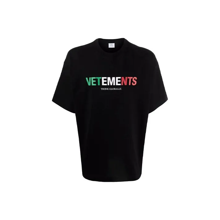 Vetements T Shirts Unisex Black-0