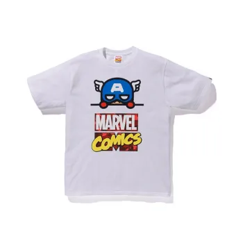 A BATHING APE X Marvel Comics Captain America Tee