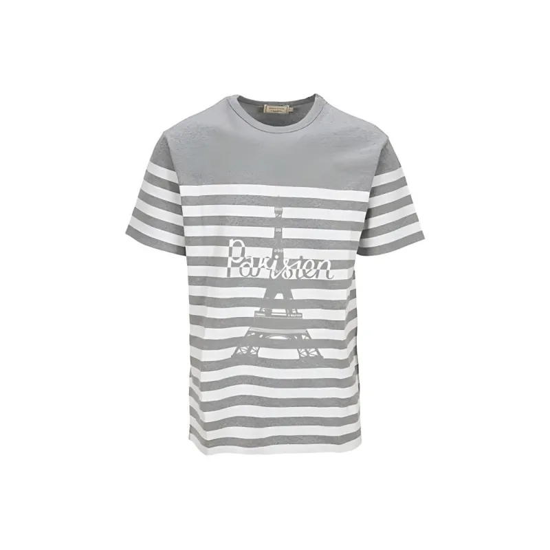 Maison Kitsune T Shirts Unisex Gray-0