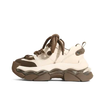 GARDEN CAT Height Increasing Abrasion Resistant Slip Resistant Low Top Chunky Sneakers Women's