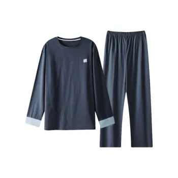 ZAO FU NIAO Pajama Set Men's Dark Blue